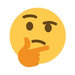 Thinking face emoji