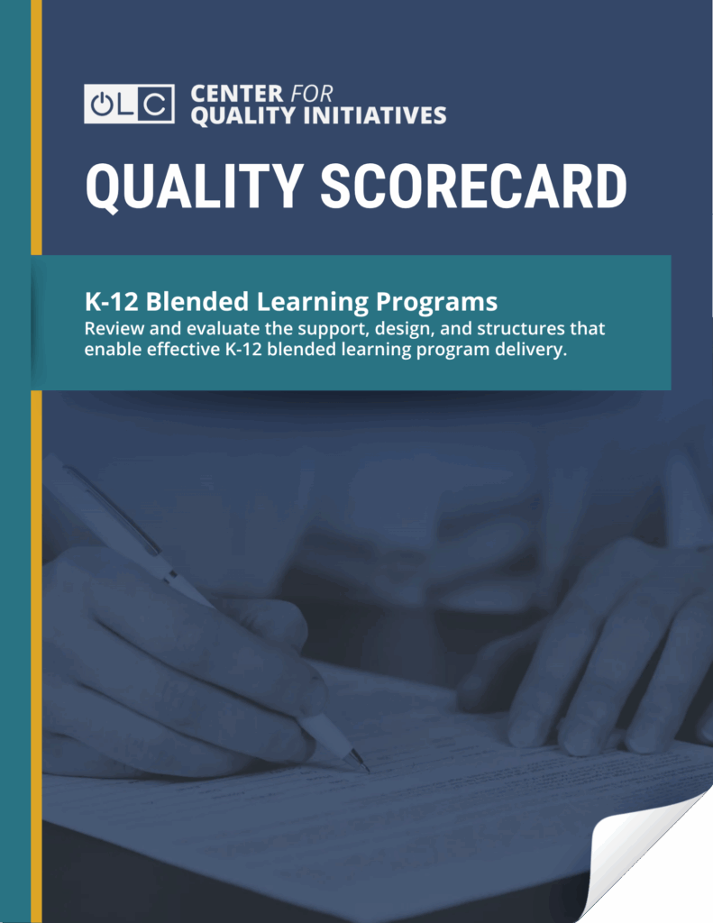 K-12 Blended Learning Programs Scorecard cover
