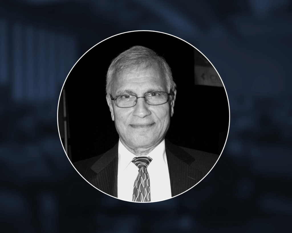 Blog post cover, black and white photo of Dr. A. Frank Mayadas