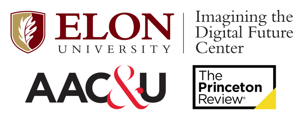 Collage of logos for Elon University, the AAC&C, and the Princeton Review